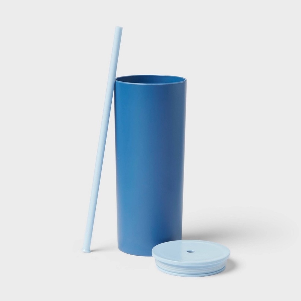Sun Squad Blue Tumbler with Straw - Picture 2 of 3